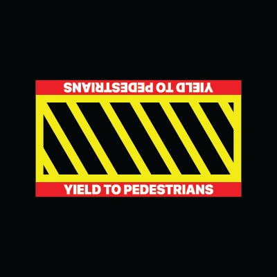 Pedestrian Sign - 916