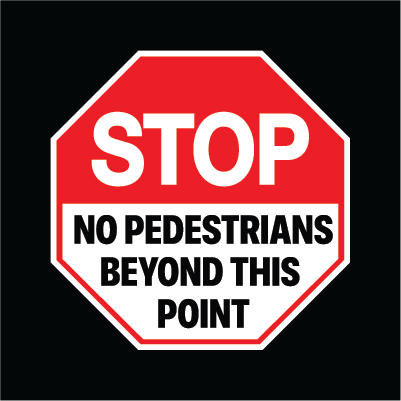 Pedestrian Sign - 909